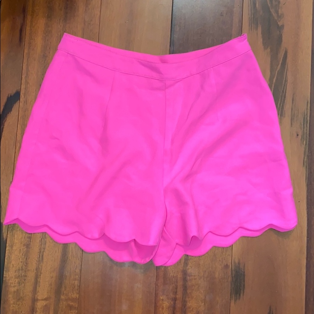 Altar’d State Pink Scallop Shorts